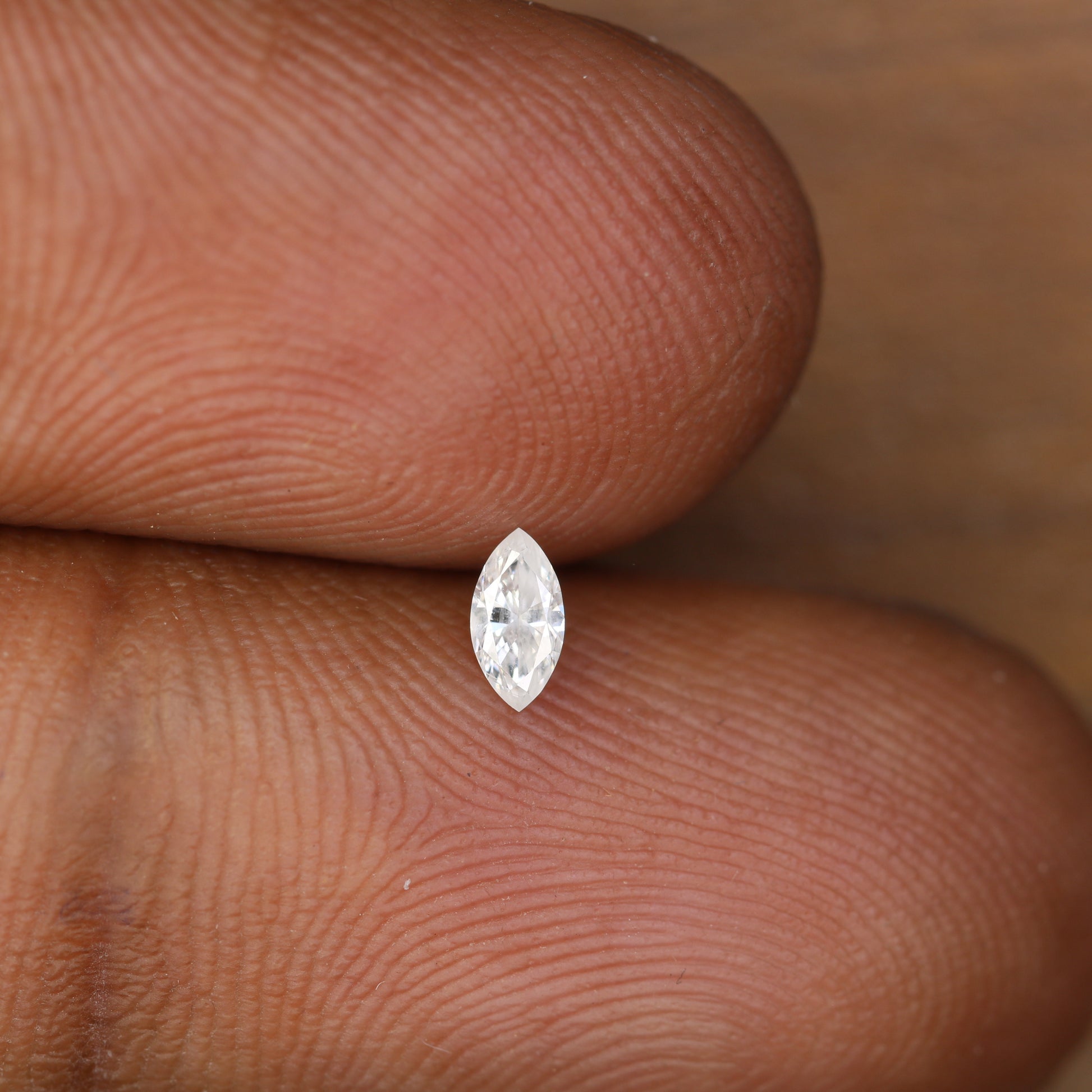0.13 CT Marquise Shape Loose Natural Salt and Pepper Diamond for Custom Jewelry - JayKrishna Diamond
