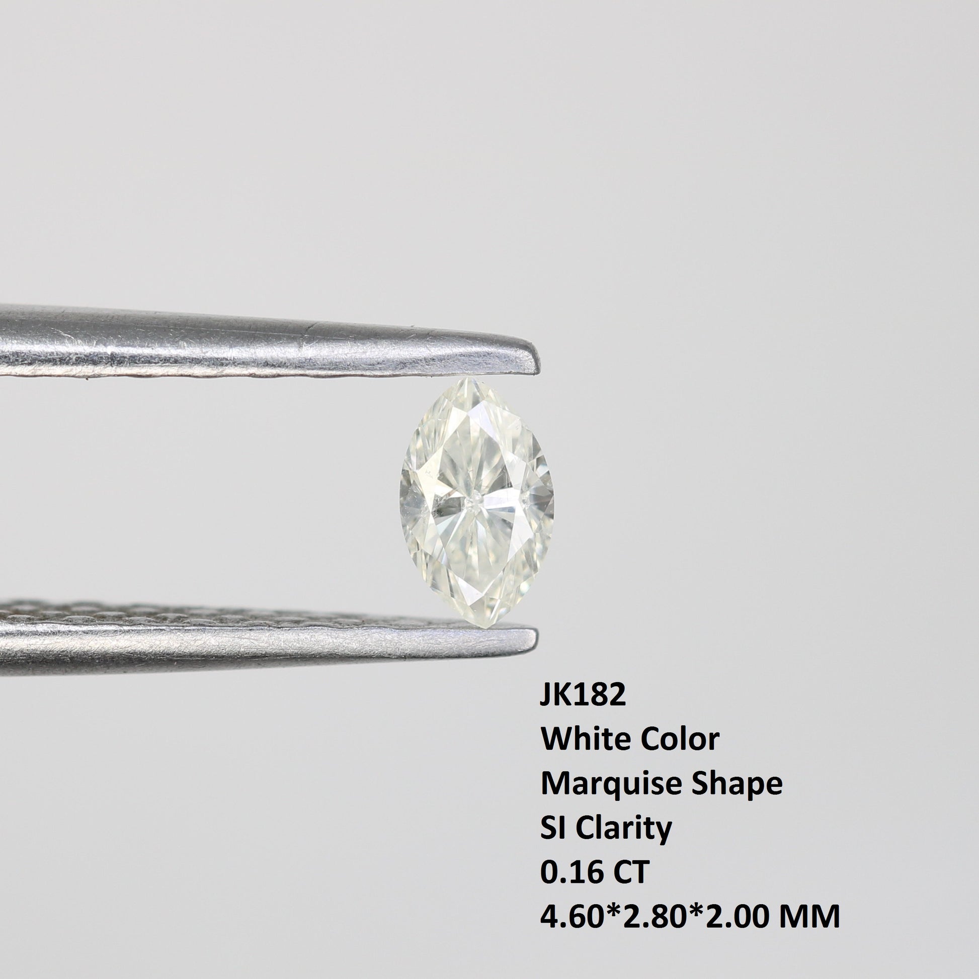 0.16 CT Marquise Cut White Natural Diamond - Loose Gemstone for Engagement Rings & Fine Jewelry - JayKrishna Diamond