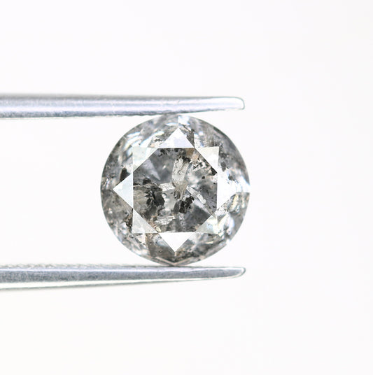 Round Brilliant Cut Loose Diamond 1.86 Carat Natural Salt And Pepper Diamond For Galaxy Ring - JayKrishna Diamond