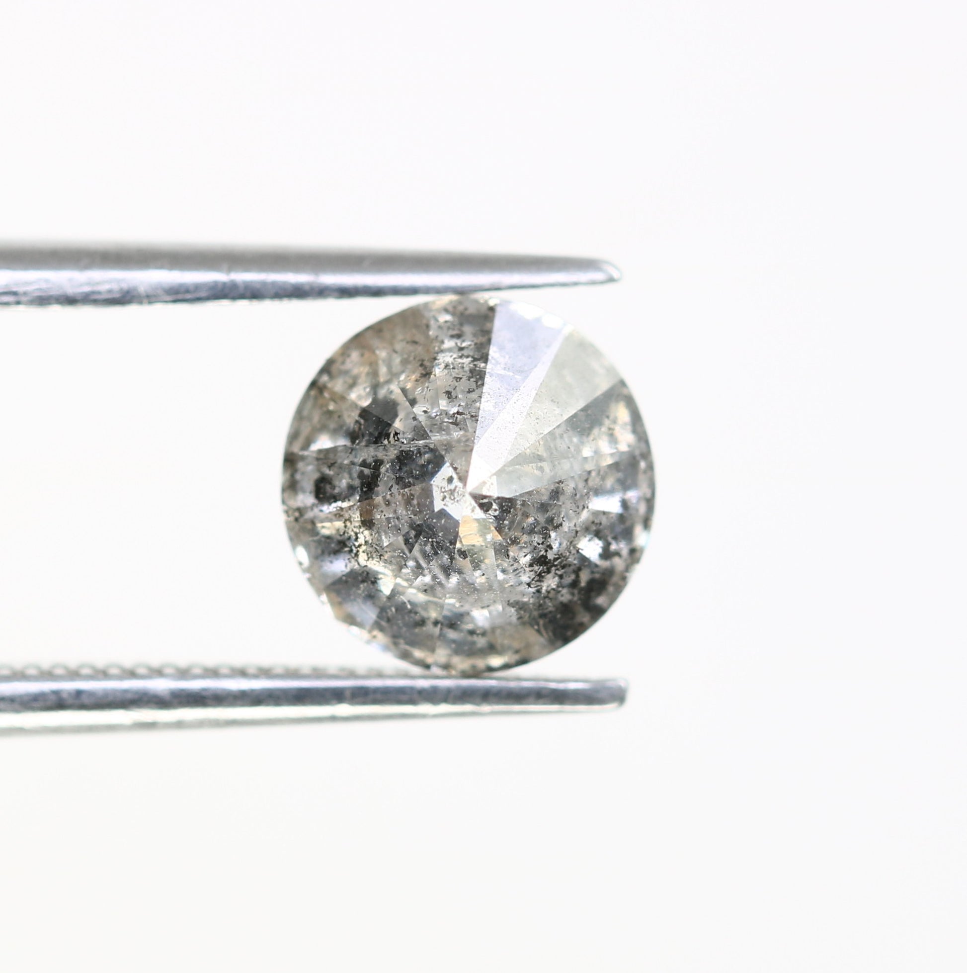 Round Brilliant Cut Loose Diamond 1.86 Carat Natural Salt And Pepper Diamond For Galaxy Ring - JayKrishna Diamond