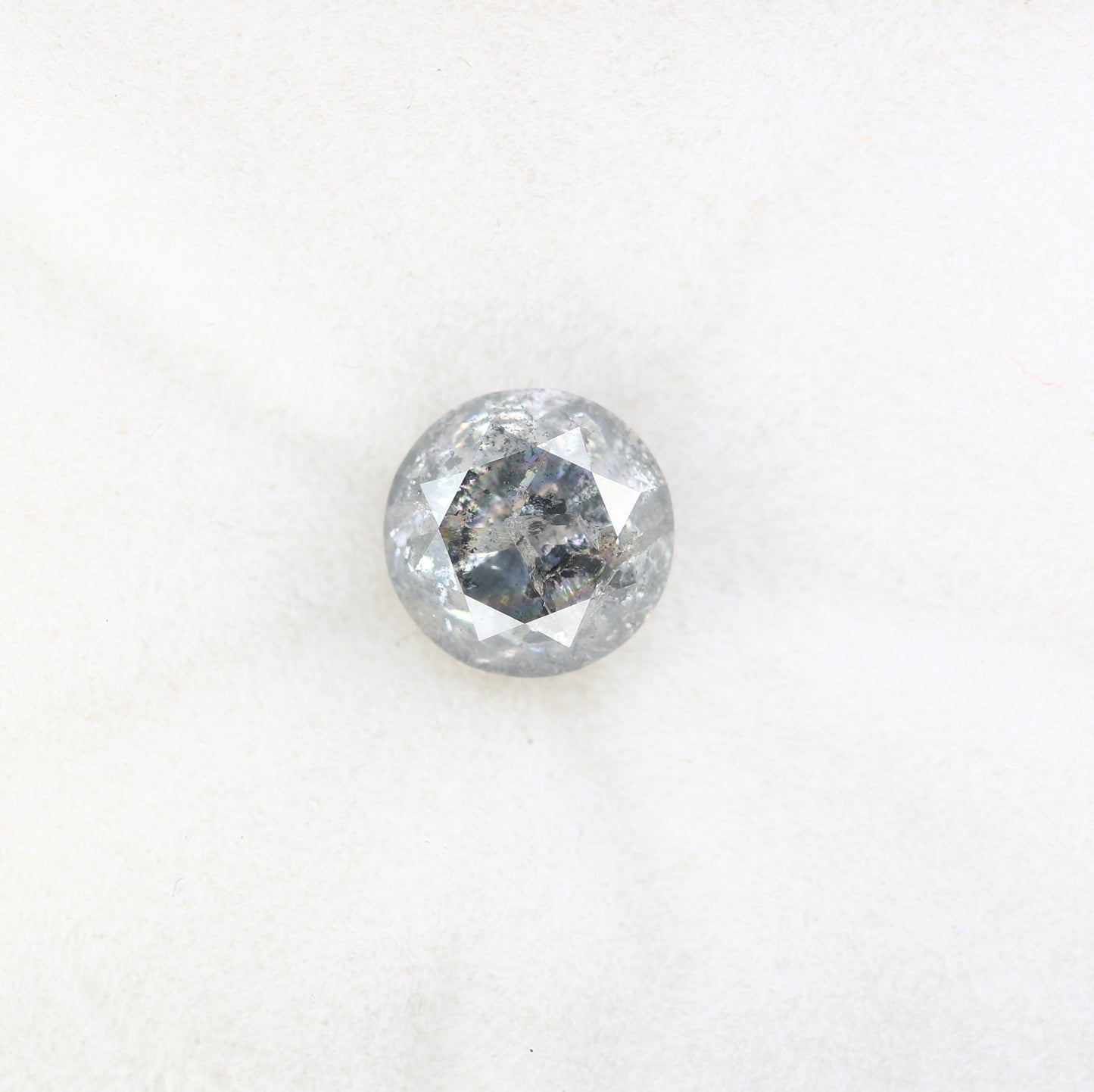 Round Brilliant Cut Loose Diamond 1.86 Carat Natural Salt And Pepper Diamond For Galaxy Ring - JayKrishna Diamond