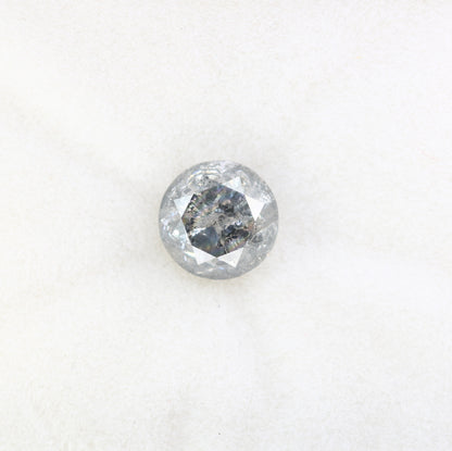 Round Brilliant Cut Loose Diamond 1.86 Carat Natural Salt And Pepper Diamond For Galaxy Ring - JayKrishna Diamond