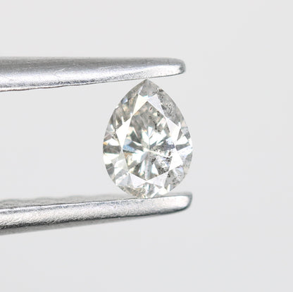 0.17 CT Pear Shape Salt and Pepper Diamond - Perfect for Engagement Rings, Necklaces, Earrings, and Custom Jewelry - JayKrishna Diamond