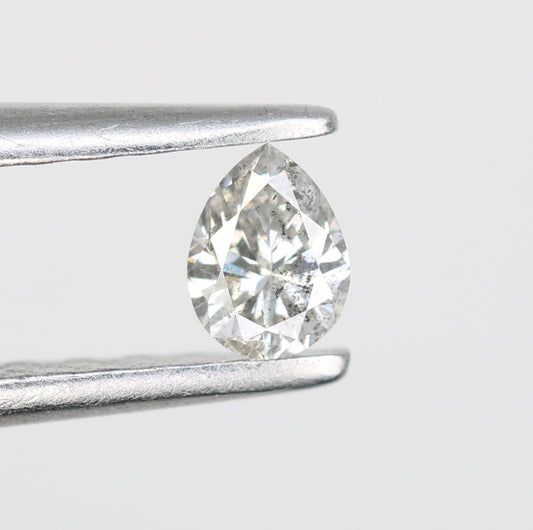 0.17 CT Pear Shape Salt and Pepper Diamond - Perfect for Engagement Rings, Necklaces, Earrings, and Custom Jewelry - JayKrishna Diamond