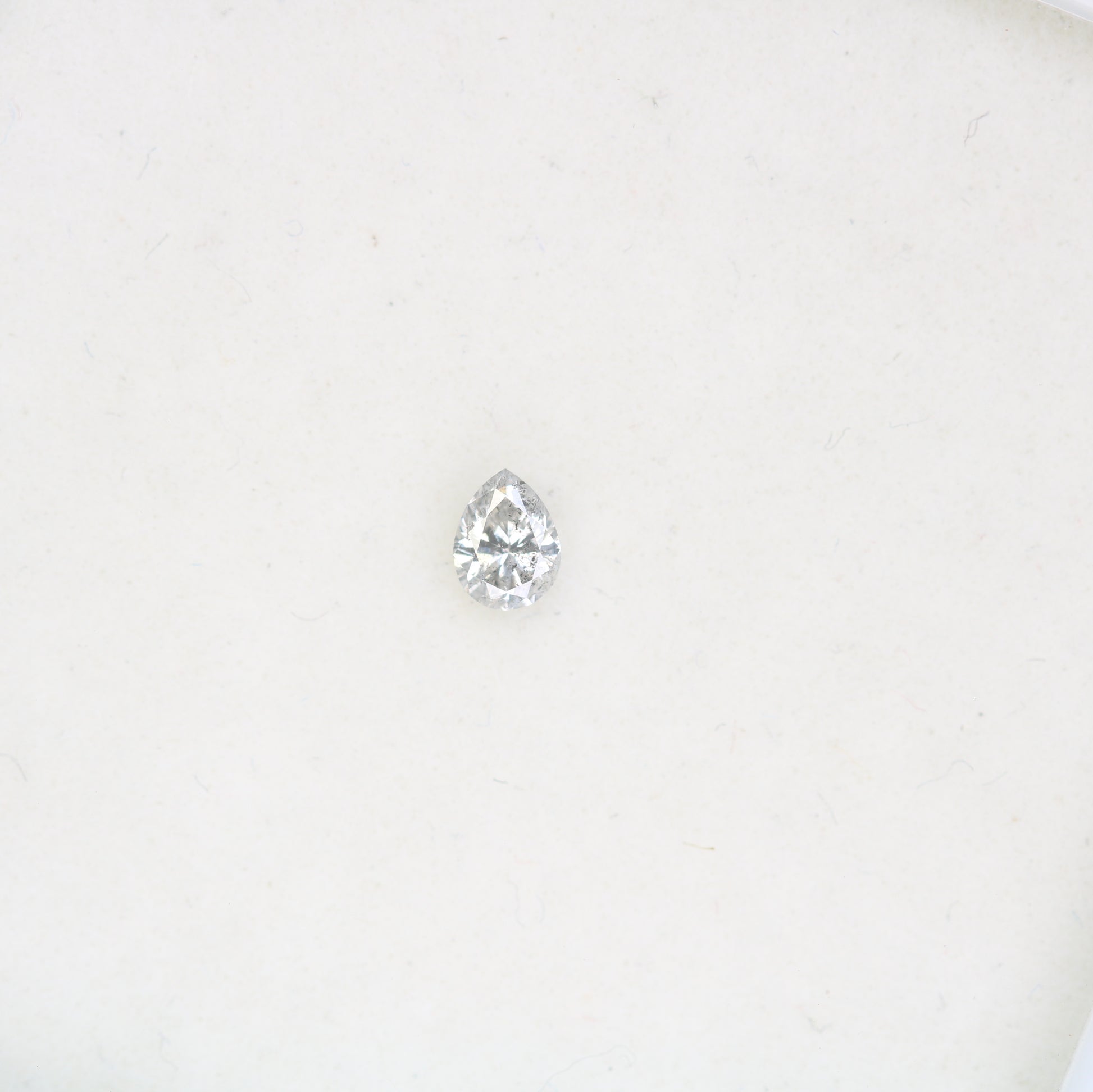 0.17 CT Pear Shape Salt and Pepper Diamond - Perfect for Engagement Rings, Necklaces, Earrings, and Custom Jewelry - JayKrishna Diamond