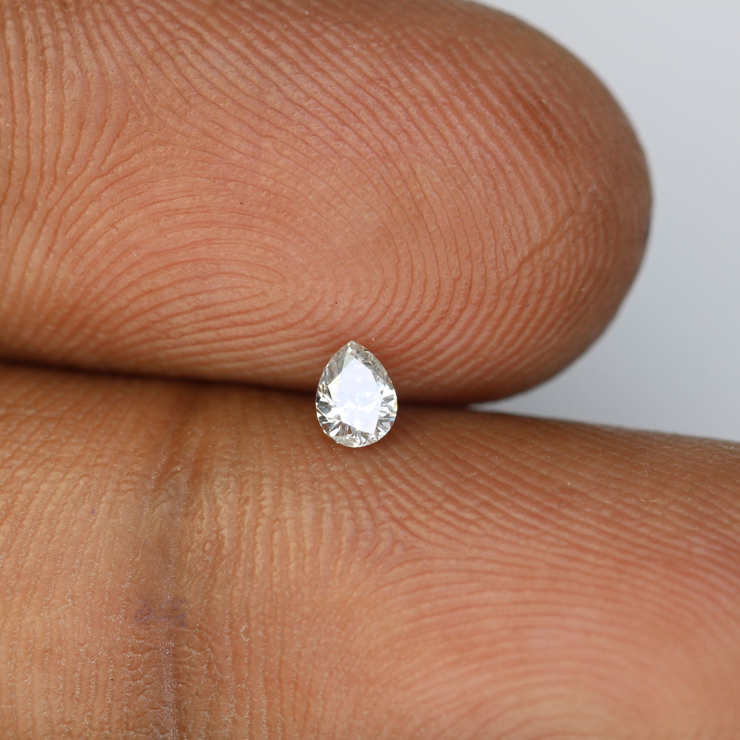 0.17 CT Pear Shape Salt and Pepper Diamond - Perfect for Engagement Rings, Necklaces, Earrings, and Custom Jewelry - JayKrishna Diamond
