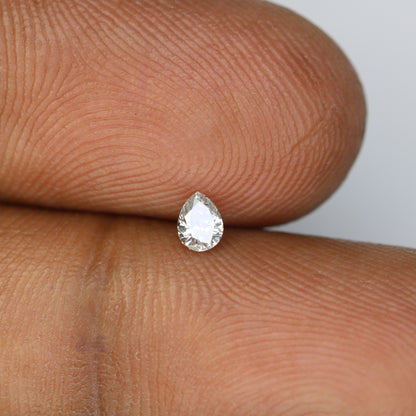 0.17 CT Pear Shape Salt and Pepper Diamond - Perfect for Engagement Rings, Necklaces, Earrings, and Custom Jewelry - JayKrishna Diamond
