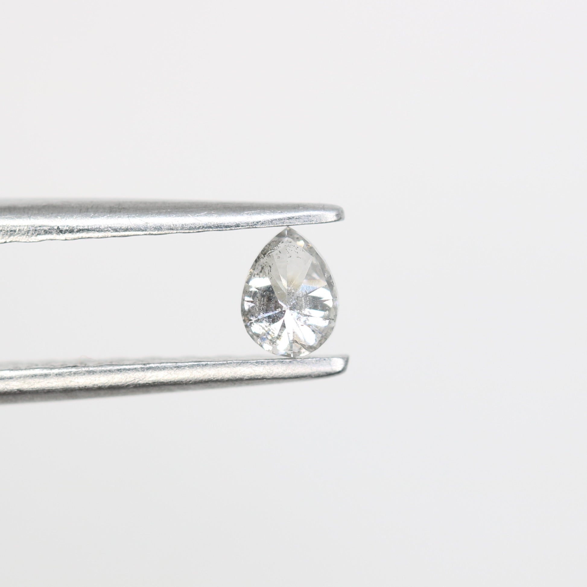 0.17 CT Pear Shape Salt and Pepper Diamond - Perfect for Engagement Rings, Necklaces, Earrings, and Custom Jewelry - JayKrishna Diamond