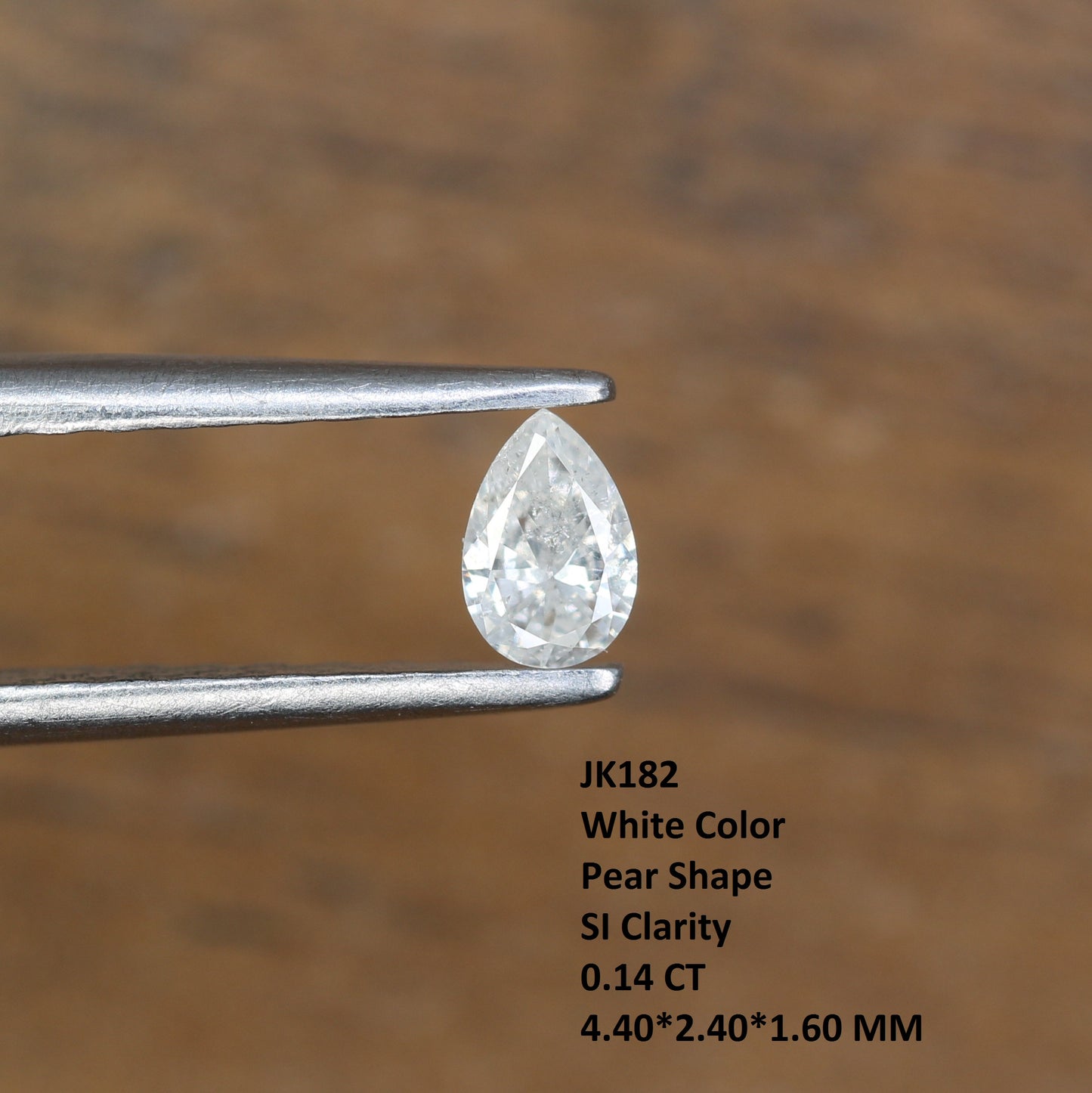 0.14 CT Pear Shape White Natural Diamond – Ideal for Engagement Rings, Diamond Rings, Necklaces, Earrings, and Bracelets - JayKrishna Diamond