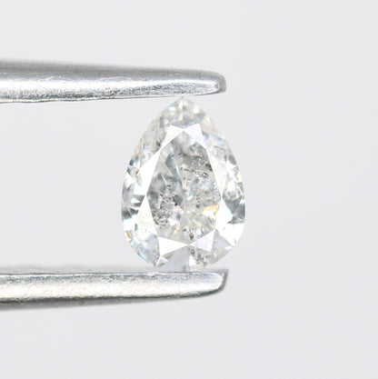 0.16 CT Salt and Pepper Pear Shape Natural Diamond - Ideal for Engagement Rings and Custom Jewelry - JayKrishna Diamond