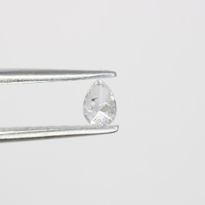0.16 CT Salt and Pepper Pear Shape Natural Diamond - Ideal for Engagement Rings and Custom Jewelry - JayKrishna Diamond