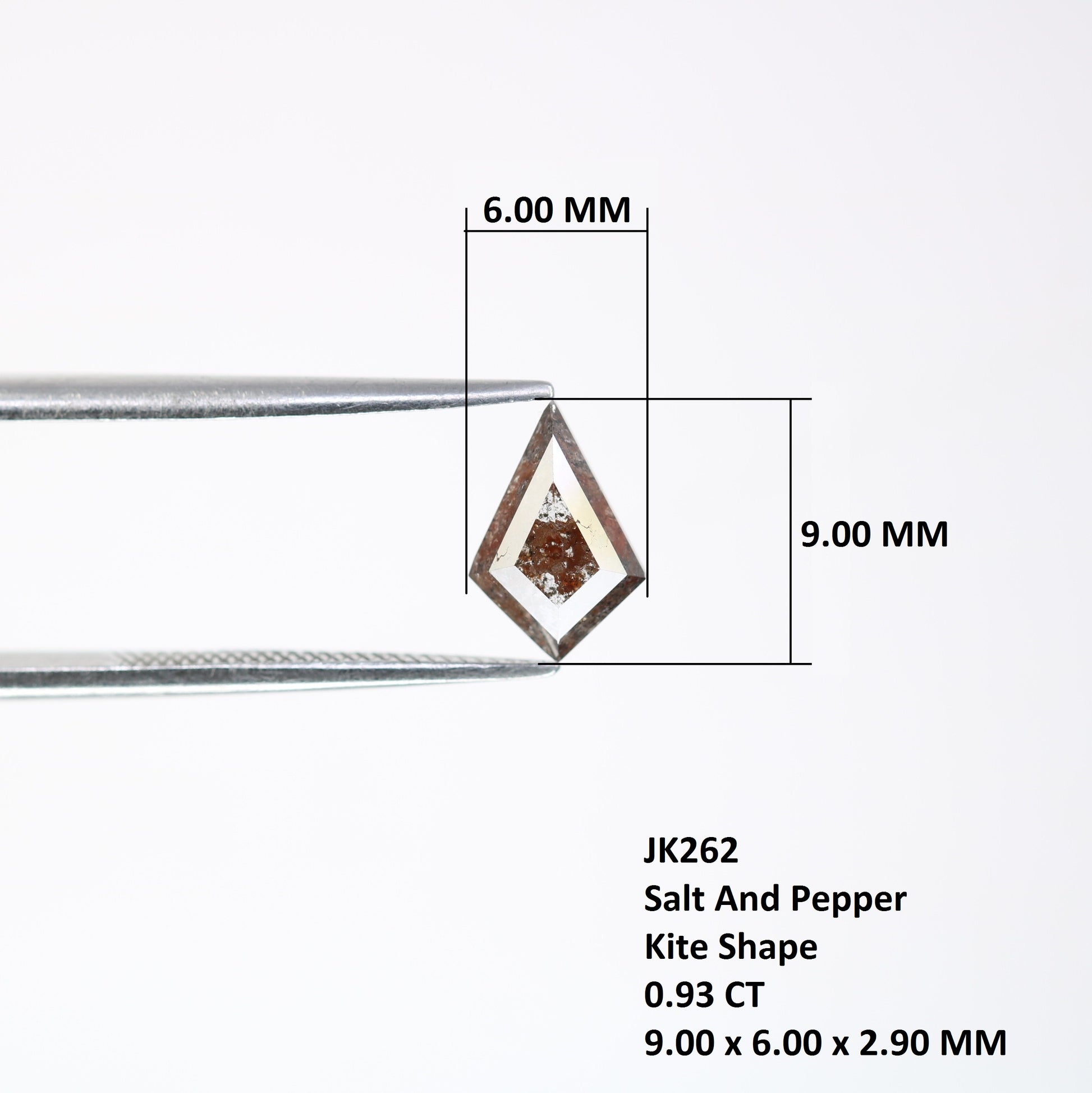 0.93 Carat Kite Shaped Natural Red Color Loose Diamond 9.00 MM For Engagement Ring - JayKrishna Diamond