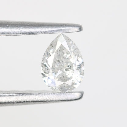 0.17 CT Pear Shape White Salt and Pepper Loose Diamond - Ideal for Engagement Rings, Necklaces, Earrings, and Custom Jewelry - JayKrishna Diamond