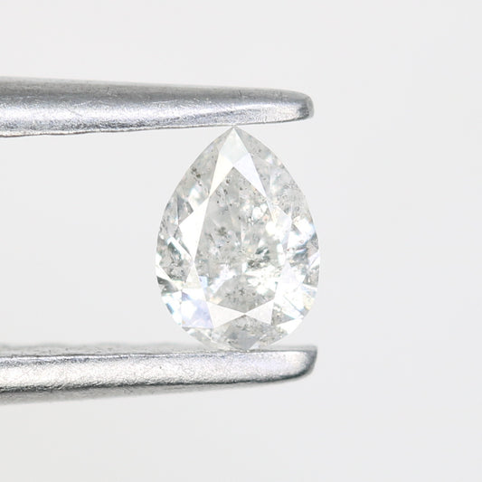 0.17 CT Pear Shape White Salt and Pepper Loose Diamond - Ideal for Engagement Rings, Necklaces, Earrings, and Custom Jewelry - JayKrishna Diamond