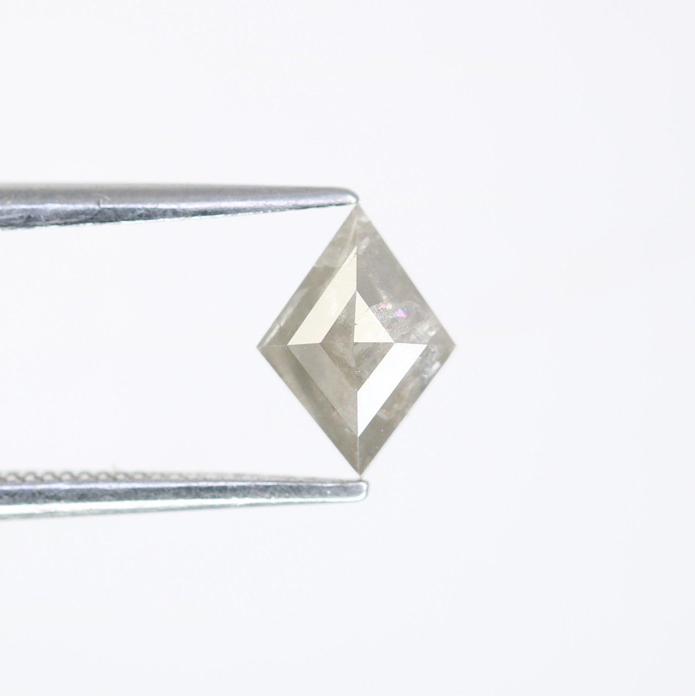 0.84 Carat Natural Salt And Pepper Loose Kite Cut Diamond For Promise Ring - JayKrishna Diamond