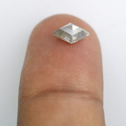 0.84 Carat Natural Salt And Pepper Loose Kite Cut Diamond For Promise Ring - JayKrishna Diamond