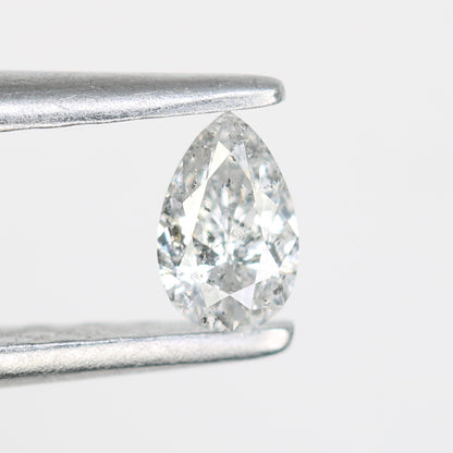 0.16 CT Salt and Pepper Pear Cut Natural Loose Diamond - Perfect for Engagement Rings and Custom Jewelry - JayKrishna Diamond