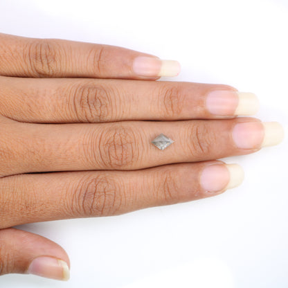 0.84 Carat Natural Salt And Pepper Loose Kite Cut Diamond For Promise Ring - JayKrishna Diamond