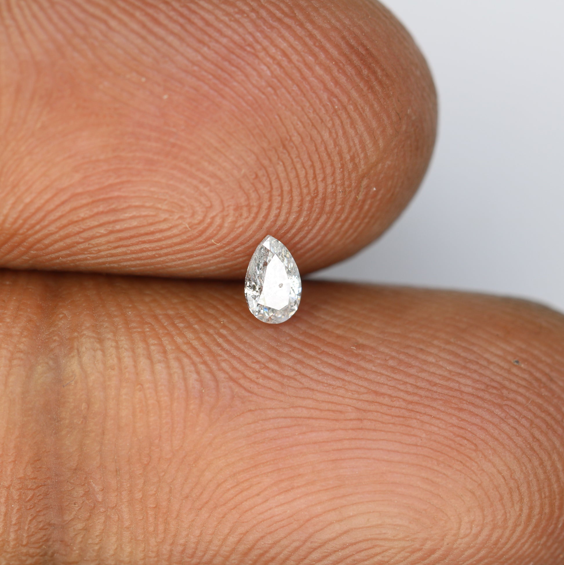 0.16 CT Salt and Pepper Pear Cut Natural Loose Diamond - Perfect for Engagement Rings and Custom Jewelry - JayKrishna Diamond