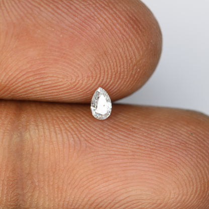 0.16 CT Salt and Pepper Pear Cut Natural Loose Diamond - Perfect for Engagement Rings and Custom Jewelry - JayKrishna Diamond
