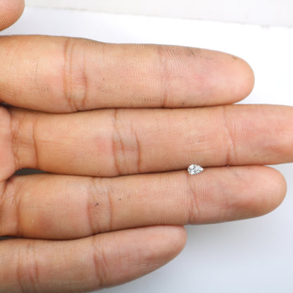 0.16 CT Salt and Pepper Pear Cut Natural Loose Diamond - Perfect for Engagement Rings and Custom Jewelry - JayKrishna Diamond