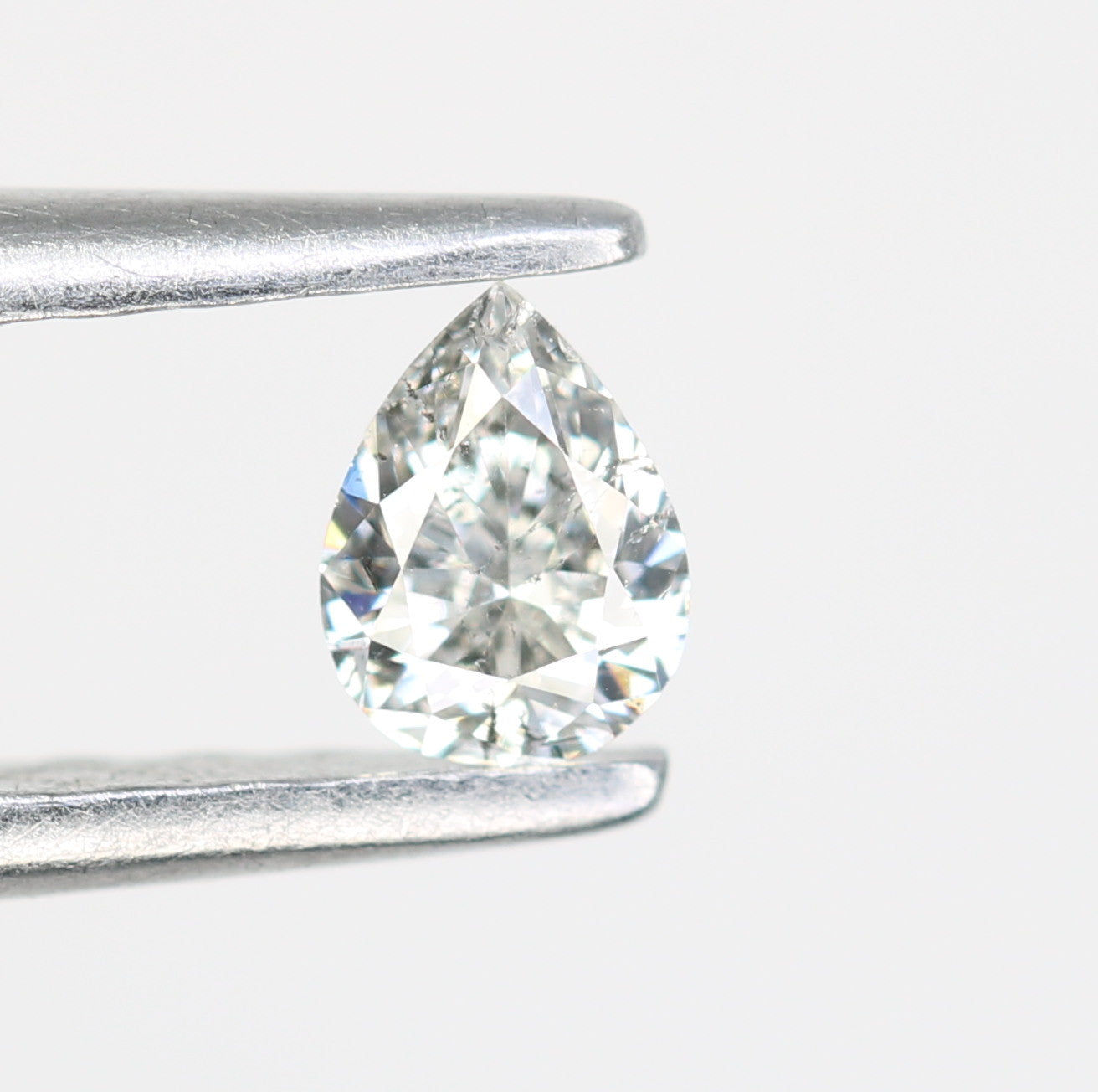 0.16 CT Pear Cut Salt and Pepper Loose Diamond - Ideal for Engagement Rings & Custom Jewelry - JayKrishna Diamond