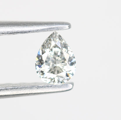 0.16 CT Pear Cut Salt and Pepper Loose Diamond - Ideal for Engagement Rings & Custom Jewelry - JayKrishna Diamond