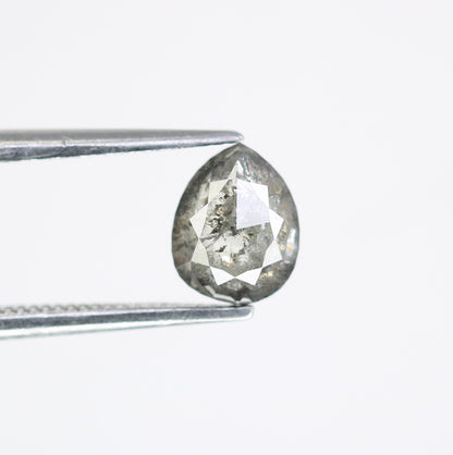 1.02 Carat Loose Pear Shaped Natural Salt And Pepper Diamond For Wedding Ring - JayKrishna Diamond