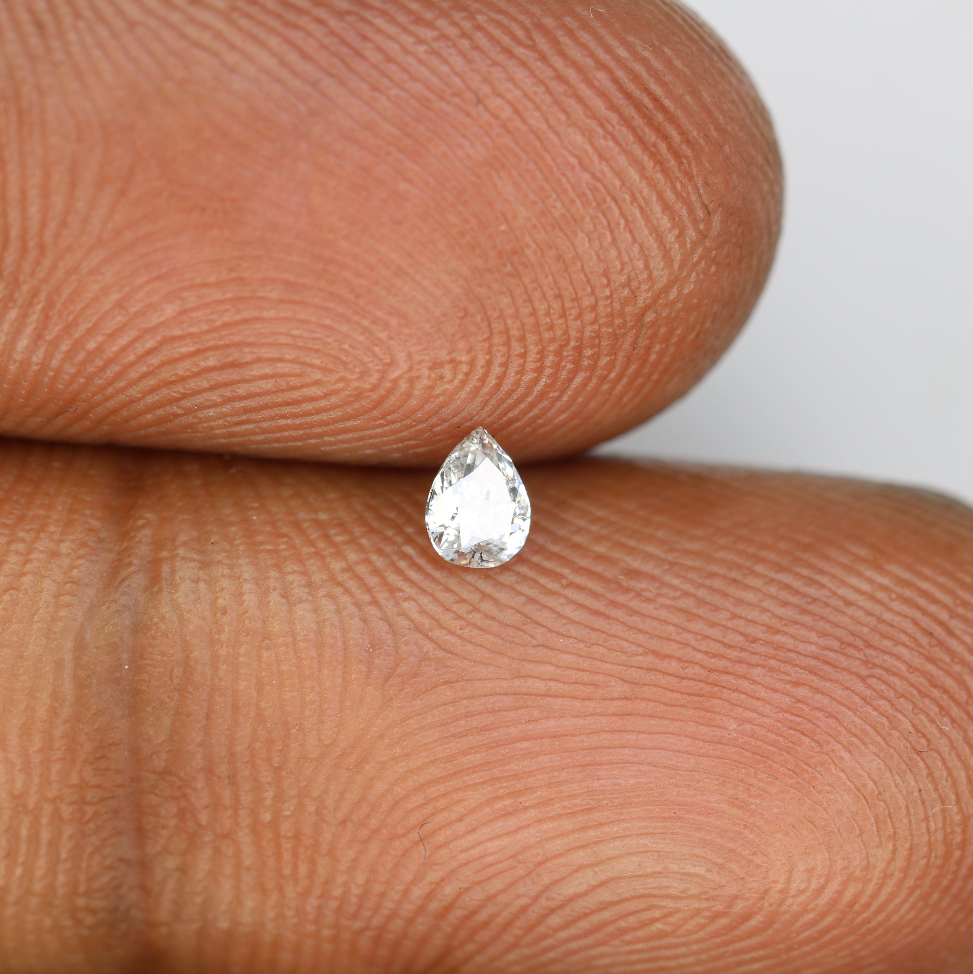 0.16 CT Pear Cut Salt and Pepper Loose Diamond - Ideal for Engagement Rings & Custom Jewelry - JayKrishna Diamond
