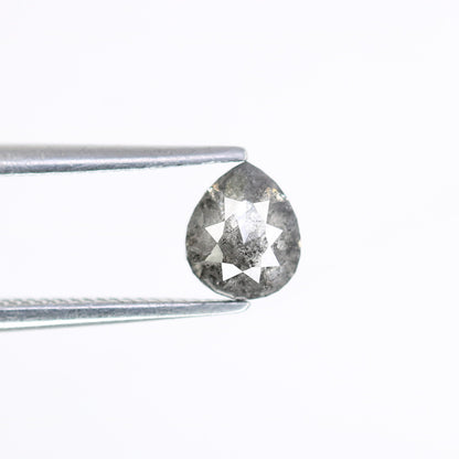 0.76 Carat Natural Pear Shaped Salt And Pepper Loose Diamond For Wedding Ring - JayKrishna Diamond