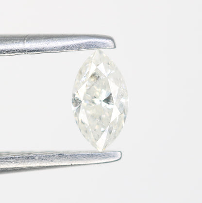 0.17 CT White Marquise Shape Loose Salt and Pepper Diamond - Perfect for Engagement Rings, Necklaces, Earrings, and Custom Jewelry - JayKrishna Diamond