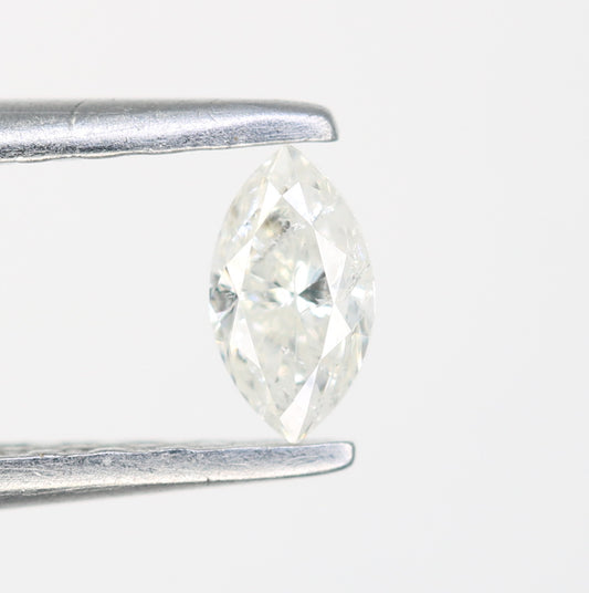 0.17 CT White Marquise Shape Loose Salt and Pepper Diamond - Perfect for Engagement Rings, Necklaces, Earrings, and Custom Jewelry - JayKrishna Diamond