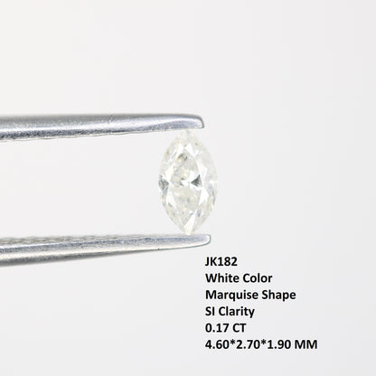 0.17 CT White Marquise Shape Loose Salt and Pepper Diamond - Perfect for Engagement Rings, Necklaces, Earrings, and Custom Jewelry - JayKrishna Diamond