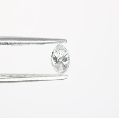 0.17 CT Loose White Marquise Shape Salt and Pepper Diamond - Ideal for Engagement Rings, Necklaces, Earrings, and Custom Jewelry - JayKrishna Diamond