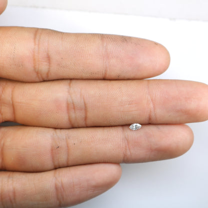 0.17 CT Loose White Marquise Shape Salt and Pepper Diamond - Ideal for Engagement Rings, Necklaces, Earrings, and Custom Jewelry - JayKrishna Diamond