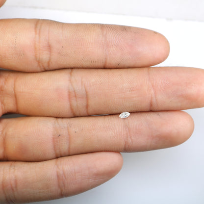 0.12 CT Marquise Cut Natural Salt and Pepper Diamond for Engagements & Custom Jewelry - JayKrishna Diamond