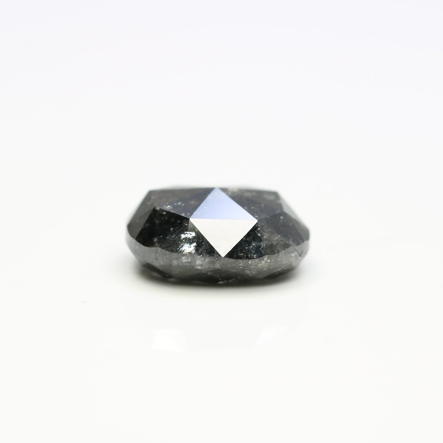 3.84 CT Natural Oval Shape Salt and Pepper Diamond For Engagement Ring - JayKrishna Diamond