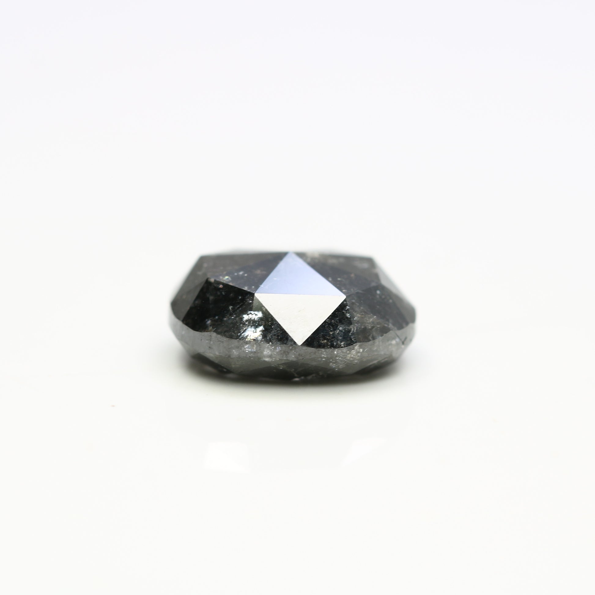 3.84 CT Natural Oval Shape Salt and Pepper Diamond For Engagement Ring - JayKrishna Diamond