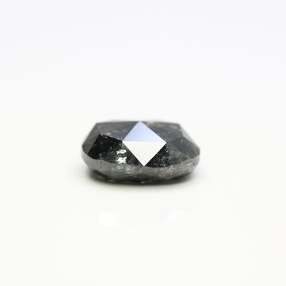 3.84 CT Natural Oval Shape Salt and Pepper Diamond For Engagement Ring - JayKrishna Diamond