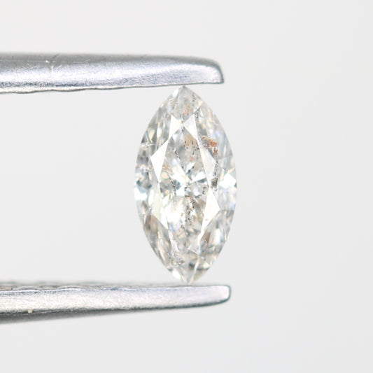 0.17 CT White Marquise Shape Loose Salt and Pepper Diamond - Ideal for Engagement Rings, Necklaces, Earrings, and Custom Jewelry - JayKrishna Diamond