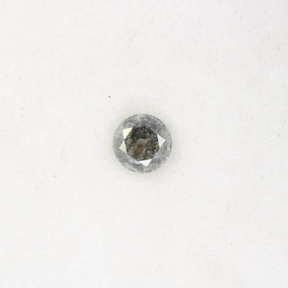0.95 CT Salt and Pepper Round Brilliant Cut Diamond For Engagement Ring - JayKrishna Diamond