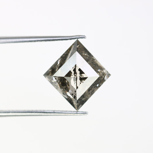 3.54 CT Kite Shape Salt And Pepper Diamond For Engagement Ring - JayKrishna Diamond