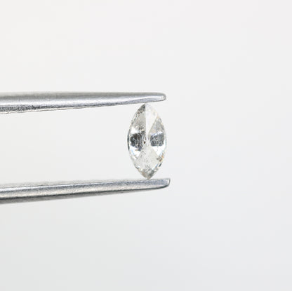 0.17 CT White Marquise Shape Loose Salt and Pepper Diamond - Ideal for Engagement Rings, Necklaces, Earrings, and Custom Jewelry - JayKrishna Diamond