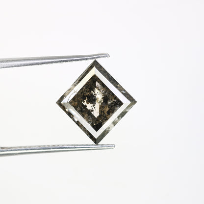 3.54 CT Kite Shape Salt And Pepper Diamond For Engagement Ring - JayKrishna Diamond