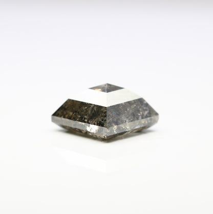 3.54 CT Kite Shape Salt And Pepper Diamond For Engagement Ring - JayKrishna Diamond