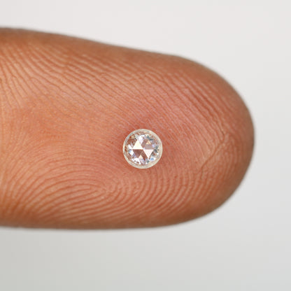 0.17 CT White Round Rose Cut Loose Salt and Pepper Diamond - Perfect for Engagement Rings, Necklaces, Earrings, and Custom Jewelry - JayKrishna Diamond