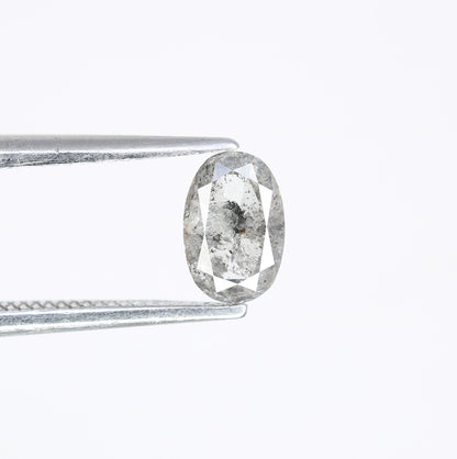 0.60 CT Natural Salt and Pepper Oval Shape Diamond for an Elegant Engagement Ring: Unique Gemstone Jewelry - JayKrishna Diamond