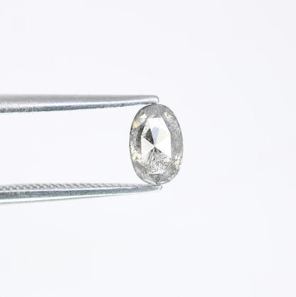 0.60 CT Natural Salt and Pepper Oval Shape Diamond for an Elegant Engagement Ring: Unique Gemstone Jewelry - JayKrishna Diamond