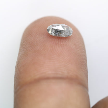 0.60 CT Natural Salt and Pepper Oval Shape Diamond for an Elegant Engagement Ring: Unique Gemstone Jewelry - JayKrishna Diamond