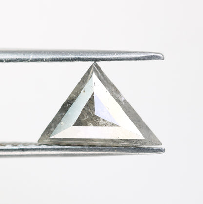 1.75 CT Salt And Pepper Triangle Shape Diamond For Engagement Ring - JayKrishna Diamond